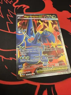 Mega Heracross EX 108/094 Phantasmal Flames Pokemon Full Art Illustration Rare - Image 4