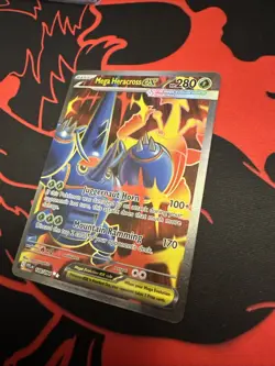 Mega Heracross EX 108/094 Phantasmal Flames Pokemon Full Art Illustration Rare - Image 5