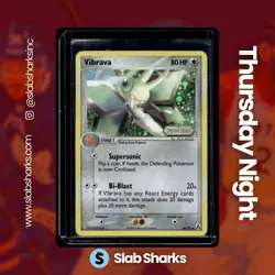 2006 POKEMON EX LEGEND MAKER #46/92 VIBRAVA HOLO STAMPED - Image 1