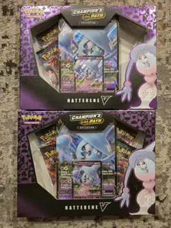 Two Pokemon TCG Champions Path Hatterene V Collection Box Pokemon New & Sealed - Image 1