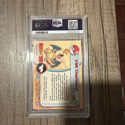 1999 Topps Pokemon TV #6 Charizard Foil PSA 8! NM-MT - Image 2