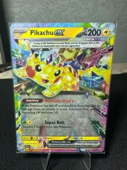 Pokemon Surging Sparks Double Rare 057/191 Pikachu ex - Image 2