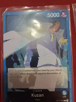 One Piece TCG Custom Kuzan Deck Ready To Play Ready to Play Navy - Image 1
