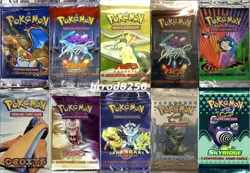 Pokemon Cards Booster Packs Only 400 Packs Total Base Set Aquapolis Skyridge Neo - Image 1