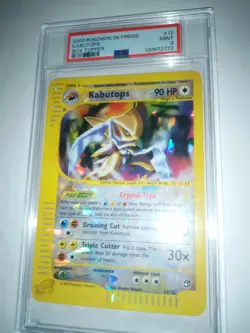 2003 Pokemon Kabutops #12 Crystal Skyridge Box Topper Mint PSA 9 - Image 3