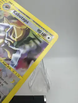 2003 Pokemon CRYSTAL KABUTOPS Skyridge REVERSE HOLO Rare JUMBO TOPPER LP - Image 4