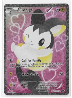 Emolga RC23/RC25 Legendary Treasures Radiant Collection Holo Full Art Pokemon NM - Image 1