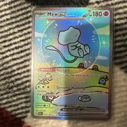 Mew EX 232/091 SIR Paldean Fates “Bubble Mew” Pokemon Card - Image 1
