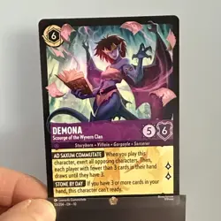 Lorcana Demona - Legendary Scourge of the Wyvern Clan 55/204 Non Foil Card - Image 1