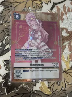 Digimon Card Game Homeros BT24-102 SEC Foil Time Stranger Secret Rare - Image 1
