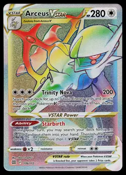 Pokemon Card - Arceus VSTAR Brilliant Stars 176/172 Secret Rare - Image 1
