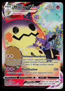 Pokemon Card - Mimikyu VMAX Brilliant Stars TG17/TG30 Ultra Rare - Image 1