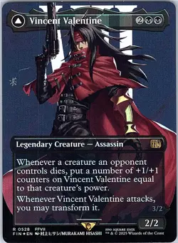 Vincent Valentine (Borderless) (Surge Foil) Foil R FIN 528 NM - Image 1