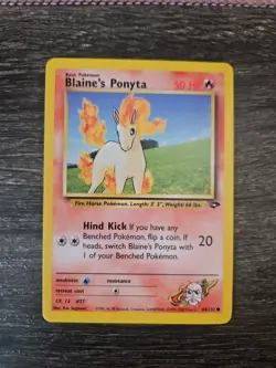 Blaine's Ponyta - 64/132 - Gym Challenge Pokemon 2000 - Image 1