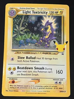 (Jumbo) Pokemon Light Toxitricity SWSH137 Promo Celebrations - Image 1
