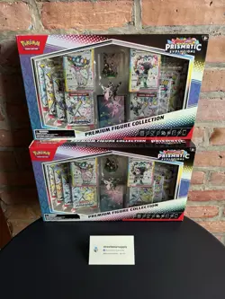 SEALED Pokemon Prismatic Evolutions Premium Figure Collection Box SAME DAY SHIP! - Image 1