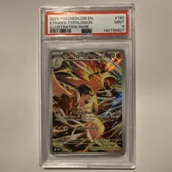 2025 Pokemon Dri En Ethans Typhlosion Illustration Rare #190 PSA 9 - Image 1