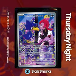 2025 POKEMON DESTINED RIVALS #200/182 TEAM ROCKET'S MURKROW ILLUSTRATION RARE - Image 1