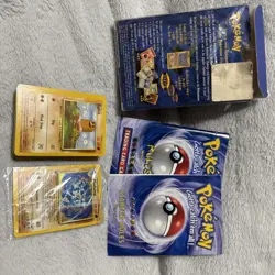 Pokemon 2-Player Starter Base Set Theme Deck WOTC 1999 TCG opened no counters 742818060578 - Image 1
