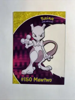 Pokemon 2000 Topps TV Animation Edition Clear #150 Mewtwo PC5 Nintendo - Image 1
