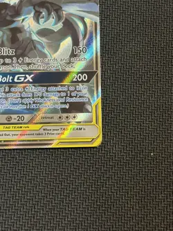 Pikachu & Zekrom GX Sun Moon Team Up SM168 Holo Promo Pokemon TCG - Image 4