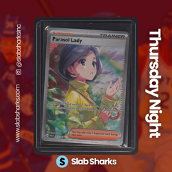 2023 POKEMON SV PARADOX RIFT #255/182 PARASOL LADY SPECIAL ILLUSTRATION RARE - Image 1