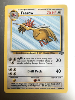 Pokemon TCG - Fearow 36/64 Jungle Set Uncommon - LP - Image 1