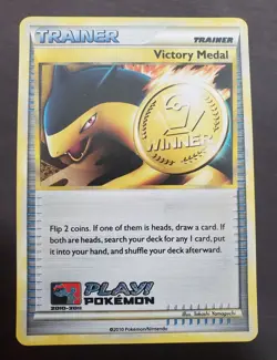 Pokemon Victory Medal Winner Promo Battle Roads Spring 2010-2011 Near Mint NM - Image 1