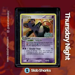 2006 POKEMON EX CRYSTAL GUARDIANS #20/100 GRUMPIG HOLO STAMPED - Image 1