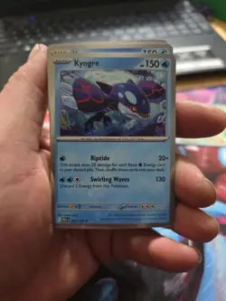 🌀SWIRL🌀 Kyogre 034/132 Cosmos Holo Knock Out Collection Box Promo Pokemon - Image 1