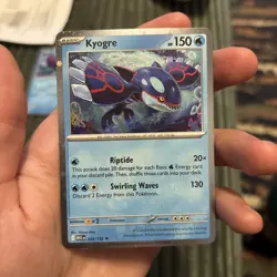 🌀SWIRL🌀 Kyogre 034/132 Cosmos Holo Knock Out Collection Box Promo Pokemon - Image 2