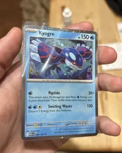 🌀SWIRL🌀 Kyogre 034/132 Cosmos Holo Knock Out Collection Box Promo Pokemon - Image 5