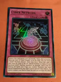 Cyber Network LEDD-ENB20 1st Edition Ultra Rare Yu-Gi-Oh! TCG - Unplayed Mint+ - Image 1