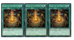 Yugioh- 3X Feast of the Wild LV5 - Common - 1st Edition - MP15-EN100 - LP - Image 1