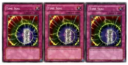 Yugioh- 3X Time Seal - Common - Unlimited - PSV-007 - Light Play - Image 1