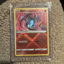Pokemon Go TCG Radiant Charizard Holo Rare Near Mint 011/078 - Image 1