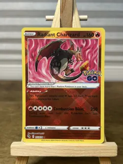 Radiant Charizard 011/078 Pokemon GO Holo TCG Near Mint Condition NM - Image 1