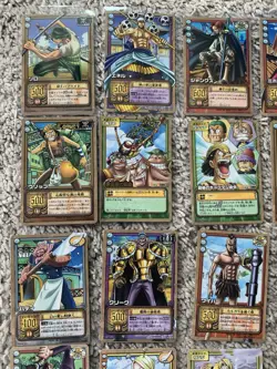 One Piece Cardgame Carddass Lot 24 Gold, Regular Sheets Cards Set Bandai Japan - Image 2