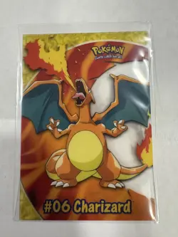 2000 Pokemon Charizard #06 Topps PC3 TV Animation Clear Card Variant - Image 1