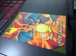 2000 Pokemon Charizard #06 Topps PC3 TV Animation Clear Card Variant - MP - Image 2