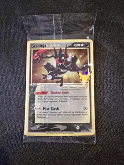 Pokemon TCG Greninja Gold Star SWSH144 Black Star Promo NM/M Sealed - Image 1