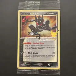 NM/M Pokemon TCG Greninja Gold Star SWSH144 Celebrations Black Star SEALED PROMO - Image 1
