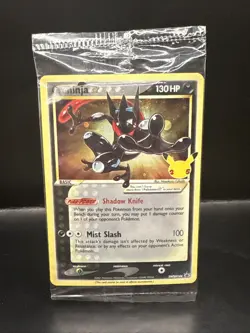 Pokemon TCG Greninja Gold Star SWSH144 Black Star Promo NM/M Sealed - Image 1