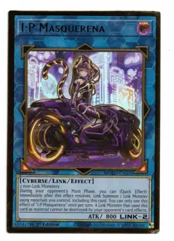 Yu-Gi-Oh Card: I:P Masquerena MGED-EN035 Gold Rare 1st Edition! NM - Image 1