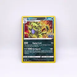 Pokemon TCG Tyranitar 43/78 Holo Foil Rare Pokemon GO Card Rare NM - Image 1