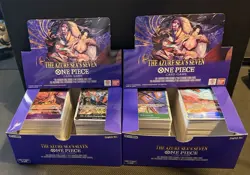 One Piece TCG OP-14 Bulk Lot: 588 Cards, 12 SR, 14 Leaders, 4Don!!, 74R Boxes NM - Image 1