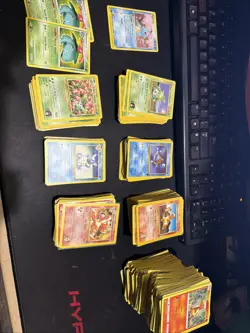 Kanto Starters Wotc 1999 Base Set Pokemon Collection Lot Vintage About 700 Cards - Image 1