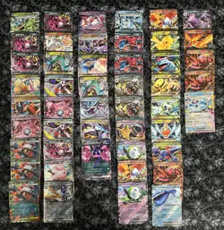 Pokemon Lot 48 Pokemon TCG Trading Cards Collection - Image 1