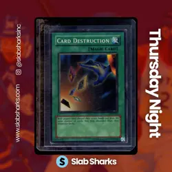 2002 YU-GI-OH! STARTER DECK: YUGI #SDY-042 CARD DESTRUCTION - WAVY PRINT - Image 1