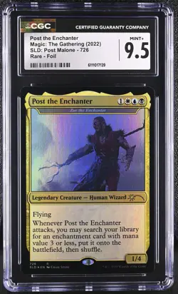ZUR THE ENCHANTER Secret Lair Foil Post Malone Rare CGC 9.5 MTG - Image 1